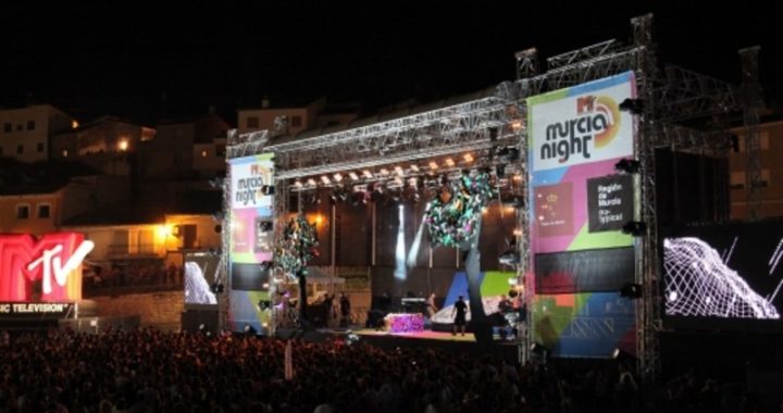 Escenario para concierto